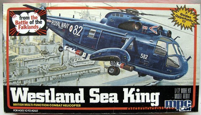 MPC 1/72 Westland SeaKing (SH-3)  - Royal Navy - Battle of the Falklands, 1-4206 plastic model kit